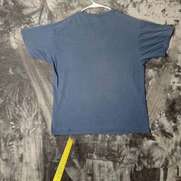 Vintage Y2K Faded Hawaii Blue Short Sleeve Tribal Surf Graphic Size X-Large - Picture 7 of 7